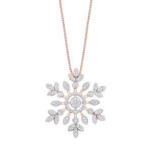 Rose Gold Diamond Baguette Pendant Necklace Minimalist Design Channel Setting <b>Box</b> <b>Chain</b> Unisex Everyday Wear - Product Image 1