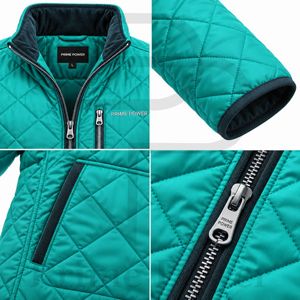 Chaqueta Acolchada para Hombre, Chaqueta de Invierno con Acolchado de Diamantes, Chaqueta Acolchada Personalizada al por Mayor, Directo de Fábrica - Product Image 3
