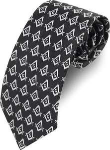 Corbata de seda tejida para hombre, estilo masónico, para Past Masters y Francmasones, de la colección de insignias masónicas. - Product Image 4