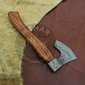Hacha de Damasco de Diseño Único, Bajo MOQ, Ligera, de Acero de Damasco, Fabricada con Calidad - Product Image 4