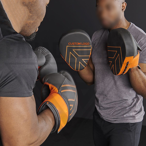 Vendas de boxeo de cuero y PU duraderas blancas y negras al por mayor para entrenamiento de combate con cierre de gancho y bucle - Product Image 4
