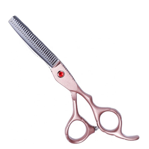 Stainless Steel <b>Blade</b> and Steel Handle Sharp Tip Hair Cutting Thinning Tool Professional 5.5 Inch <b>Barber</b> Scissors - Product Image 1