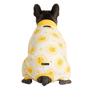 Pijama para perros con estampado Sunshine, ropa de dormir suave y elástica para mascotas, ropa de dormir cómoda y transpirable para todas las estaciones, para perros pequeños y medianos en interiores - Product Image 2