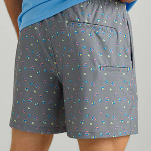 Dernier modèle de short de plage uni à impression numérique, logo personnalisé, taille élastique, décontracté, MOQ 10 pièces, antibactérien, extensible - Product Image 5