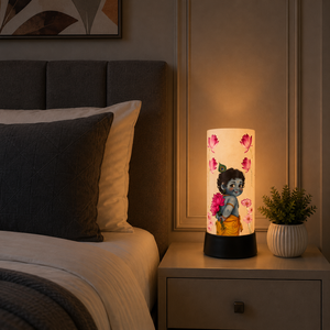 Krishna LED <b>Night</b> Lamp Acrylic Spiritual Table <b>Light</b> USB Powered Touch Decorative Bedside Diwali Gift for Home Office Temple - Product Image 3