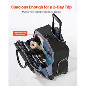 Borsa per Laptop da Lavoro con 4 Ruote Girevoli Compatibile con Laptop da 17.3 Pollici Serratura TSA - Product Image 3