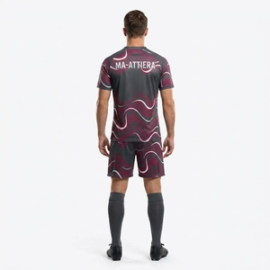 Men Custom Sublimation <b>Soccer</b> Uniform Set Short <b>Sleeve</b> Football Jersey Shorts <b>Socks</b> Team Sportswear - Product Image 2