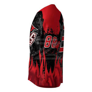 Camisetas de Hockey sobre Hielo Sublimadas Personalizadas con Logotipo del Equipo, Opciones de Sublimación y Sarga, Fabricante de Uniformes de Hockey sobre Hielo OEM - Product Image 2