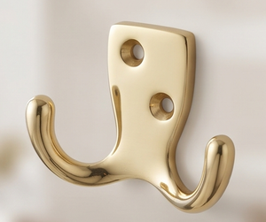 Premium Gold Polished Brass Wall <b>Hooks</b> <b>With</b> Modern Design Perfect For Home Decor And Elegant Storage Solutions - Product Image 2