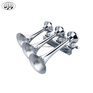 Klaxon triple en zinc chromé 12V 24V pour mise à niveau de véhicule - Product Image 2
