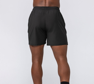 Shorts de sport décontractés écologiques pour hommes, en polyester et élasthanne, séchage rapide, respirants, coupe-vent, taille élastique, coupe ample - Product Image 6