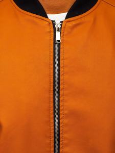 Bomber Leather <b>Jackets</b> Casual Stand Collar <b>Zip</b> up Long Sleeve Winter Fashion Bomber <b>Jackets</b> Made in Genuine Leather for <b>Mens</b> - Product Image 6