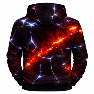 Sudadera con Capucha Estampada Oorha para Hombre, Informal, de Manga Larga, Tejida en Poliéster, con Logotipo Frontal, Corte Regular, Estilo Otoñal - Product Image 2