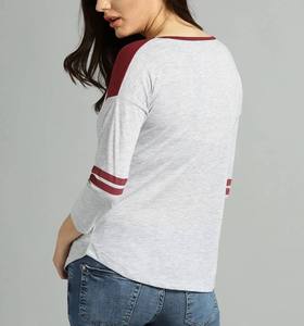 Camiseta de Manga Larga de Alta Calidad, Cómoda y Duradera para Mujer, Corte Ajustado, Casual, Lisa, Cuello Redondo - Product Image 2