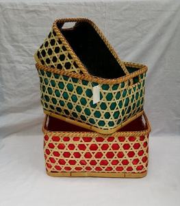 Cestas de Navidad de la mejor calidad, cesta de bambú natural artesanal para almacenamiento, organizador y decoración de Vietnam - Product Image 6