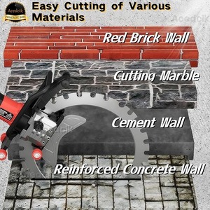 Scie à anneau pour béton de 16 pouces, scie à béton électrique 220V/8900W haute puissance, machine de découpe murale humide avec suppression de la poussière par alimentation en eau - Product Image 2