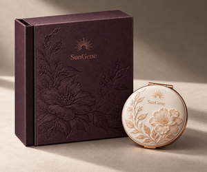 Caja de Regalo Personalizada de Tinta Color Ciruela para Perfume Sólido Compacto - Product Image 3