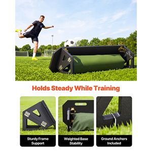 Rebondisseur de football portable en HDPE pour entraînement de frappe, 40 x 12, installation facile avec 3 angles réglables pour jeunes - Product Image 4