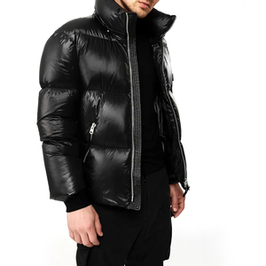 Mens High Street <b>Cropped</b> <b>Puffer</b> <b>Jacket</b> Winter Fashion Streetwear Warm Casual Outerwear Wholesale Factory - Product Image 3