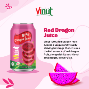 NFC 330ml Red Dragon Fruit Juice 100% Real Fabriqué au Viet Nam OEM ODM - Product Image 4