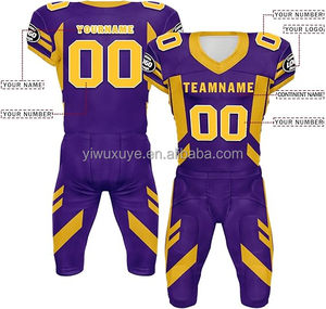 Nuovo Set di Uniformi da Football Americano di Alta Qualità, Traspirante, ad Asciugatura Rapida, Personalizzabile con Nome della Squadra e del Giocatore, Vestibilità su Misura - Product Image 3