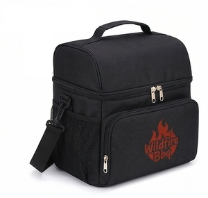 กระเป๋าเก็บความเย็นแบบพรีเมียมสำหรับปิ้งย่าง ป้องกันไฟไหม้ พร้อมช่องเก็บของหลายช่อง สายสะพายไหล่ สำหรับจัดเก็บอาหารร้อนและเย็น - Product Image 1