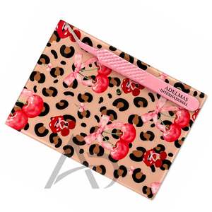 Support en acrylique personnalisé pour extensions de cils avec motif léopard, nœud cerise et aimant pour pinces à cils, marque privée - Product Image 4