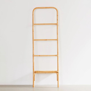 Competitive price crafted rattan ladder sustainable cane towel <b>drying</b> <b>rack</b> multi storage ladders - Product Image 3