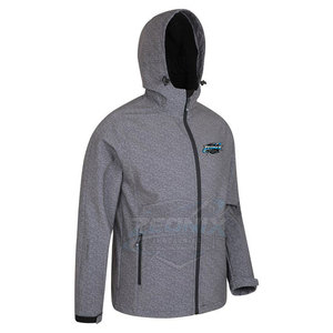 Breathable Hooded Front Men's Softshell Winter Jacket Customizable High Quality Casual - Product Image 3