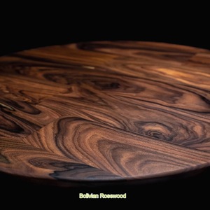 Wood Double Tier <b>Rotating</b> Tray Smooth-Spin Lazy Susan for Tabletop Spice Serving - Product Image 1