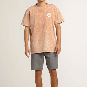 T-shirt délavé à l'acide avec impression de logo personnalisé, T-shirts délavés à l'acide pour hommes de haute qualité, prix de gros pour T-shirts délavés à l'acide pour hommes - Product Image 6