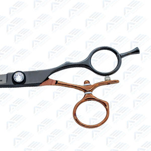 Ciseaux à cheveux en acier inoxydable de qualité supérieure Champagne Offset Swivel 5,5 pouces pour un coiffage de précision - Product Image 2