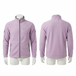 Chaqueta de Invierno Impermeable con Capucha Unisex de Forro Polar Suave de 300 GSM, Construcción de Paneles Grises, Fábrica OEM ODM - Product Image 1