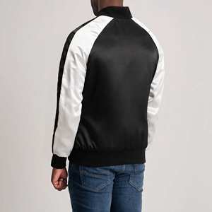 Premium Satin <b>Jacket</b> for <b>Men</b> & Women | Custom Logo Embroidery | Varsity Coach Bomber <b>Jacket</b> | Factory Direct Wholesale - Product Image 2