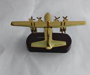Avión con Acabado de Latón, Modelo Clásico Vintage, Decoración para el Hogar, Oficina, Escritorio, Regalo - Product Image 5