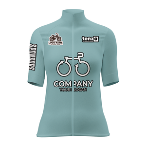 Jersey de Ciclismo para Mujer al por Mayor, Manga Corta, Cierre Completo, Transpirable, Secado Rápido, Poliéster, Impresión por Sublimación, Transferencia de Calor, OEM, ODM - Product Image 3