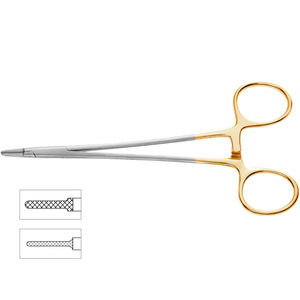 Portaagujas Ryder Onyx de Carburo de Tungsteno con Mandíbula de 1mm y 2mm para Reparación de Tejidos Delicados e Instrumento de Sutura Microvascular de Vaslcare - Product Image 1