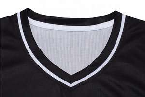 Nouvelle tenue de basket-ball personnalisée de qualité supérieure, respirante, grande taille, imprimée, unisexe, nouvelle couleur noire, respirante - Product Image 5