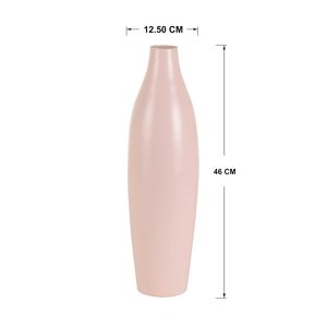 Jarrón Metálico Color Rosa Pastel, Jarrón de Hierro para Decoración del Hogar, Elegante Maceta Decorativa con Recubrimiento Brillante en Polvo - Product Image 2