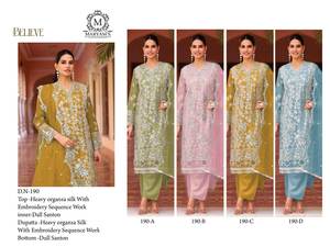 Moda india de moda para mujer Heavy Faux Georgette con bordado Anarkali Kurti Dupatta vestido con traje de fiesta de boda - Product Image 2