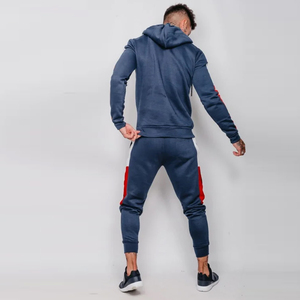 <b>Mens</b> 360gsm French Terry Cotton Streetwear Set Hoodie Sweatshirt Jogger Sweats With Logo Oem Custom Pullover Tracksuits - Product Image 2