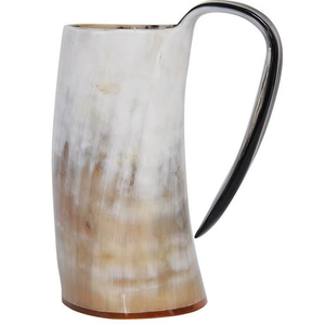 Jarra de Cerveza Ligera y Ecológica de Cuerno de Buey, Estilo Americano Vintage, Apta para Lavavajillas, Reciclable, para Regalos Empresariales, Bares y Restaurantes - Product Image 1