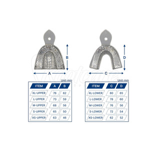Bandeja de Impresión Dental de Alta Calidad, Instrumentos de Acero Inoxidable Más Vendidos, Equipos Dentales con Certificación CE - Product Image 2