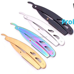 ASAP Professional Straight Edge Barber Styling Razor Premium Stainless Steel Blades for Texture Layering Male Use Non-Disposable - Product Image 1