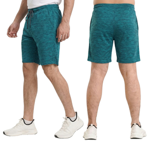 Pantalones Cortos Bermuda de Secado Rápido para Hombre, Color Sólido, Cintura con Cordón, Tejido de Poliéster, Casuales, con Bolsillos - Product Image 1