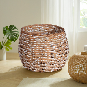 Macetas y macetas de plástico de ratán plegables de alta calidad, cestas decorativas de almacenamiento para interiores para baño, cocina, uso en Vietnam - Product Image 5