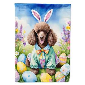 Multicolor Chocolate Poodle Easter Egg Hunt <b>Garden</b> <b>Flag</b> Decorative Yard Banner for Patio Artwork for Flower Beds Mailbox Decor - Product Image 1