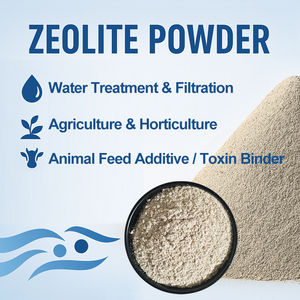 Poudre de zéolite clinoptilolite à bonne dispersibilité - Détoxifiant zéolite pour absorber les substances nocives des aliments et de l'estomac du bétail - Product Image 1