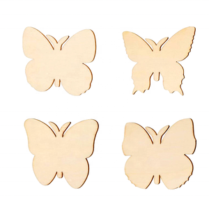 Indian Supplier's Natural Wood Color Wooden Butterfly Hanging Decoration <b>Ornaments</b> <b>Small</b> Size Christmas Ball Tree Decor Affordab - Product Image 6