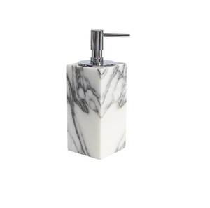 Hot Selling Rectangular Shape Classic Design Marble Finished Soap <b>Dispenser</b> <b>Bottle</b> With Metal Pump & Polished Perfect For Soap - Product Image 2